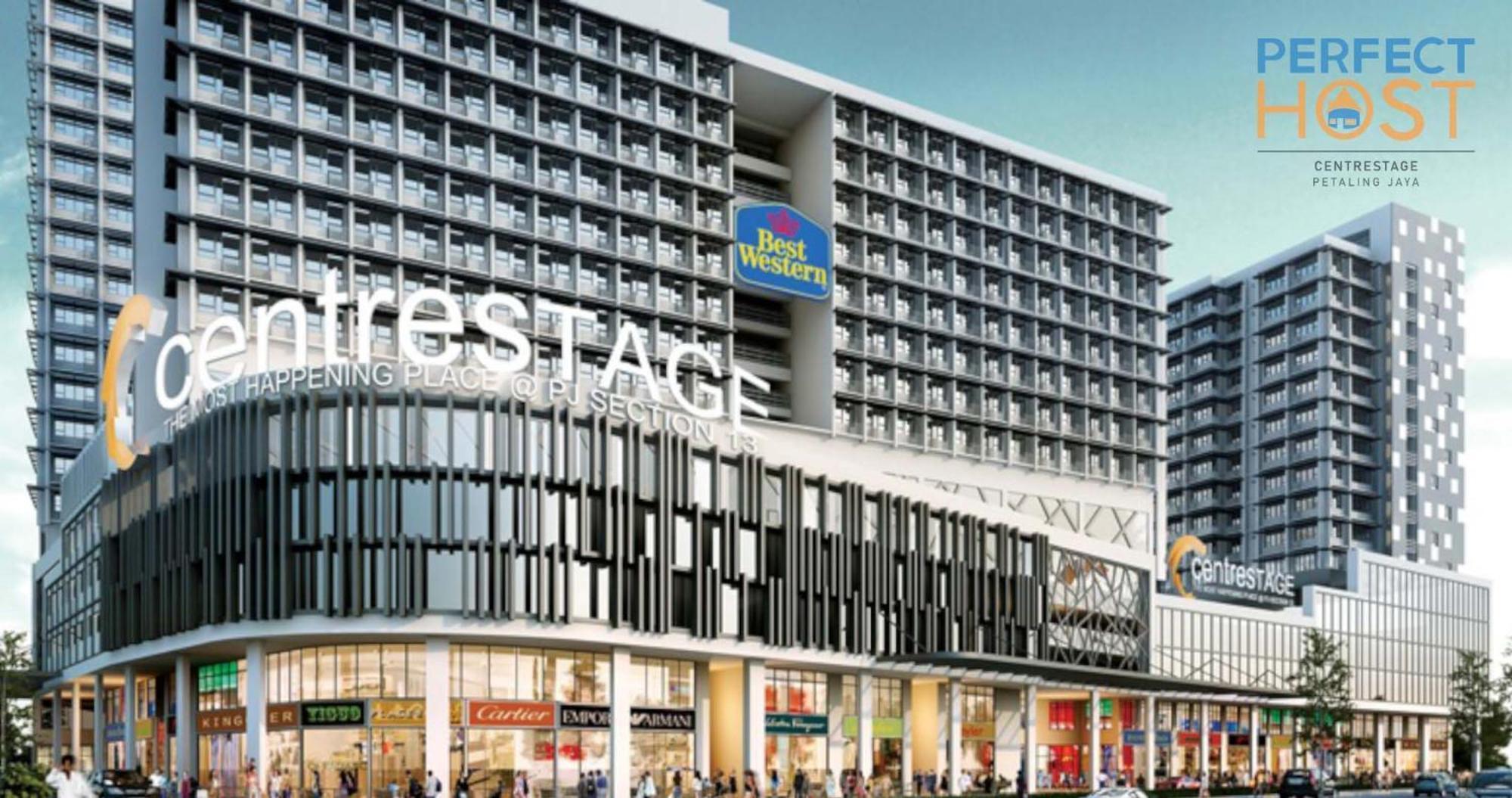 מלון Centrestage Petaling Jaya By Perfect Host מראה חיצוני תמונה The mall's facade